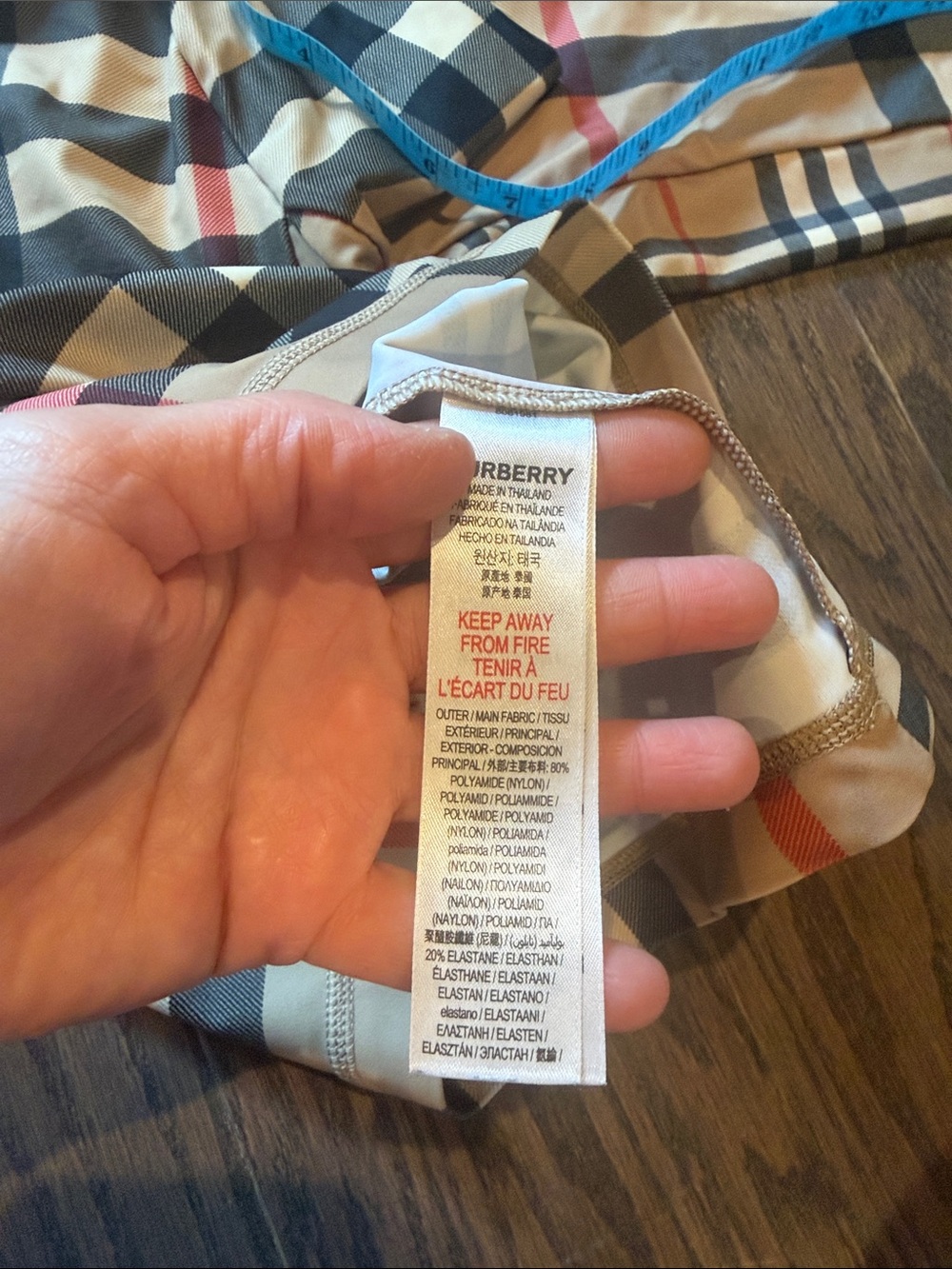 Burberry Beige, Black & Red Check Shirt - Picture 9 of 10